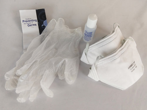 N95 Masks - Germ Protection Ki (2 Masks  1 Hand San  1pr Glv)