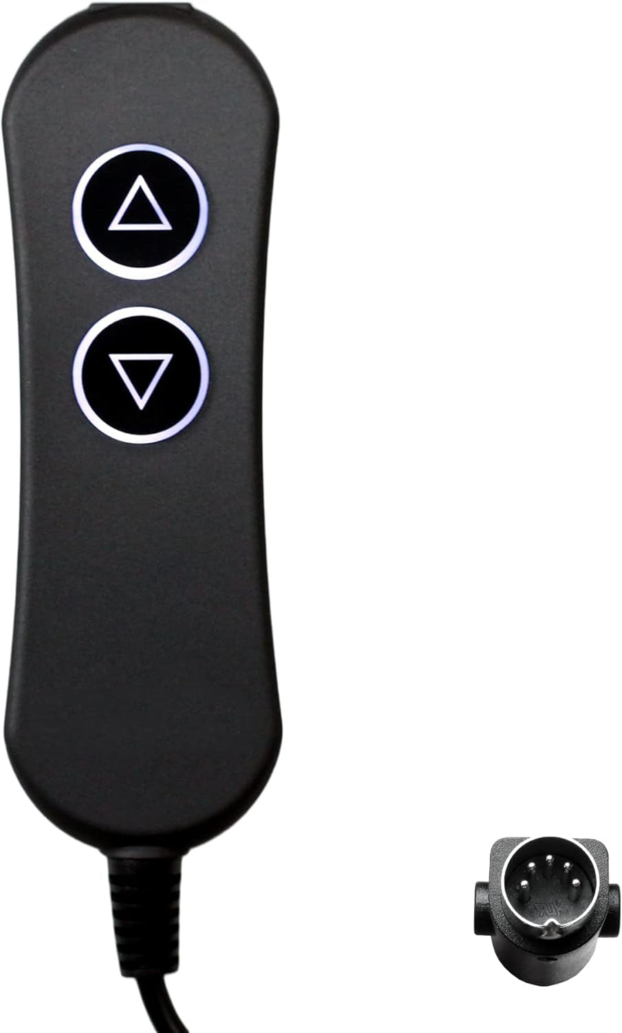 2-Button 5-Pin Remote with USB & Backlight for Lift Chairs