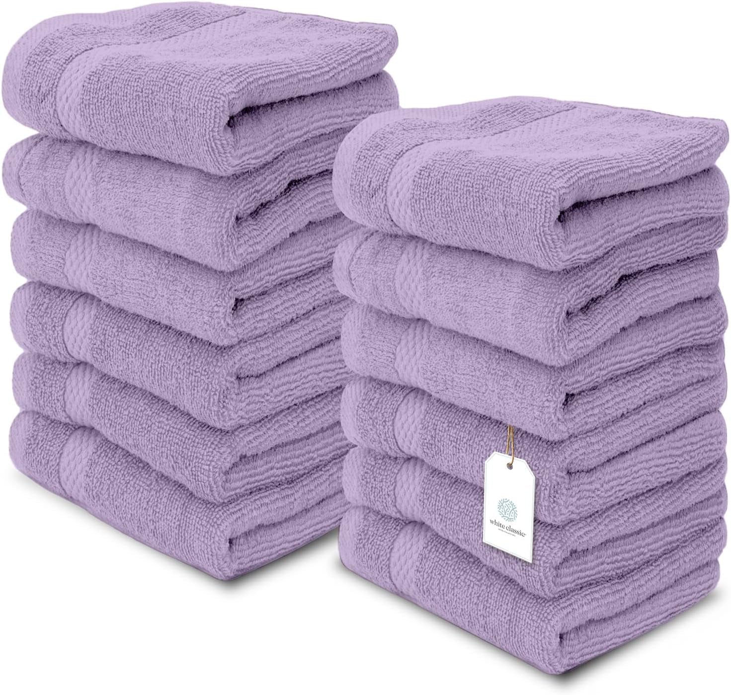 Luxury Cotton Washcloths � 12 Pieces