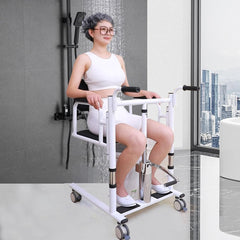 Hydraulic Patient Lift Transfer Chair - Portable, 180� Split Seat