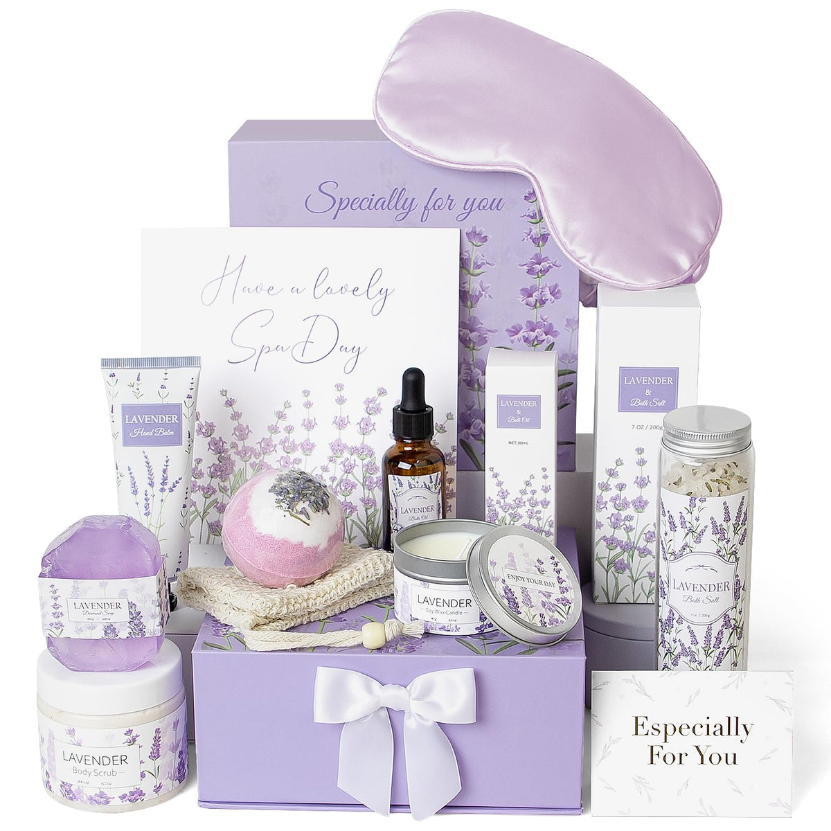 Lavender Spa Gift Set, 11 Pieces