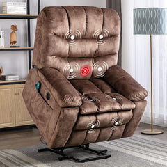 Power Lift Recliner with Massage & Heat for Elderly � Brown