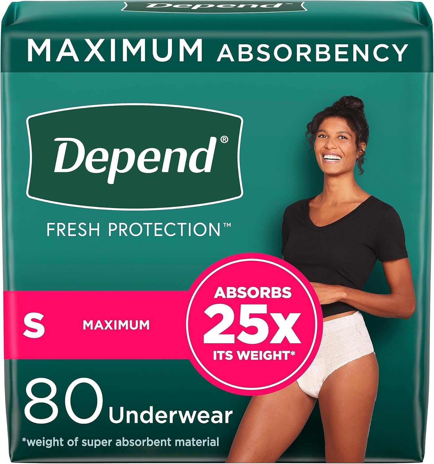 Fresh Protection Women'S Incontinence Underwear, Large