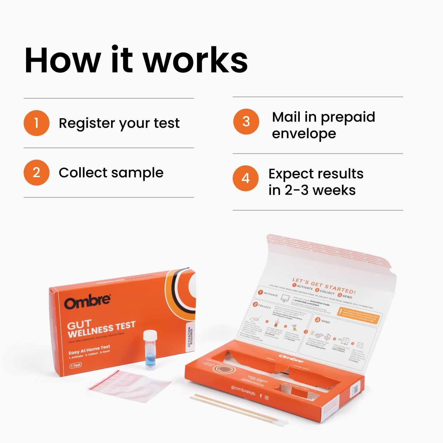 Gut Health Test - Probiotic Analysis - Size: One Kit