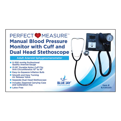 Perfect Measure Manual Blood Pressure Unit with Stethoscope