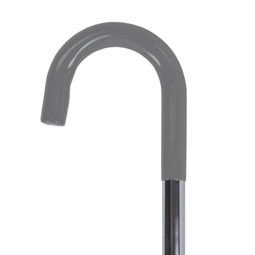 Cane  Round Handle  Blue Jay Silver with Vinyl Comfort Grip