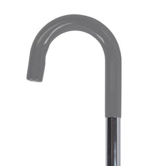Cane  Round Handle  Blue Jay Silver with Vinyl Comfort Grip