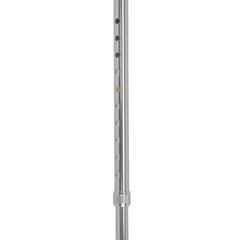 Cane  Soft Foam Offset Handle  Blue Jay  Silver with Strap