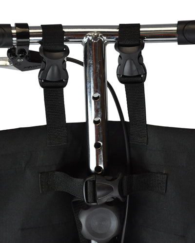HOLD MY STUFF Personal Carry Bag for Knee Scooters Blue Jay
