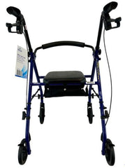 ROLL WITH ME Steel Rollator w/6  Wheels  K/D  Blue  Case/2
