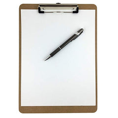 Clipboard  9 x 12š   Hardboard Low Profile Clip