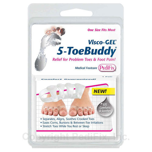 Visco-GEL 5-ToeBuddy One Size  (pair)