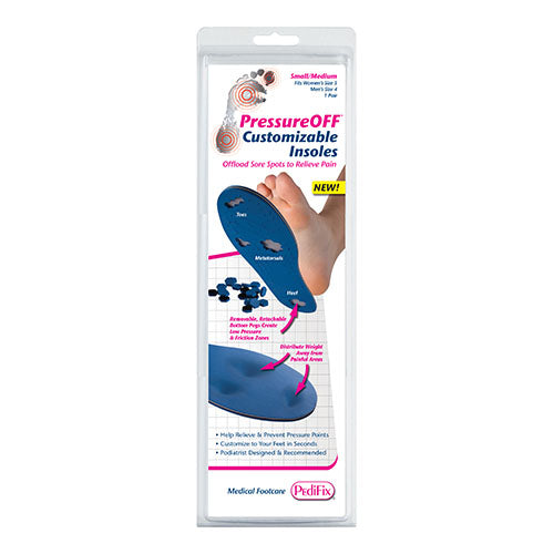 PressureOFF Customizable Sys7 Insole Retach Pegs Large Left