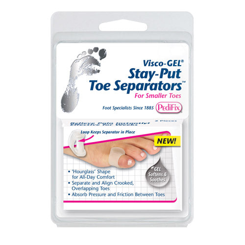 Visco-GEL  Stay-Put Toe Separators  Small  Pk/2