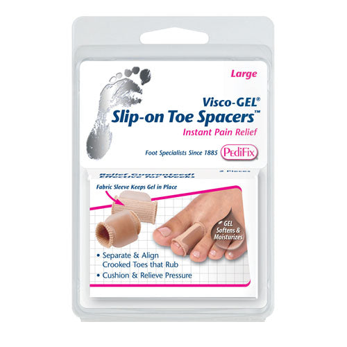 Visco-GEL Slip-On Toe Spacers Large 2/pk