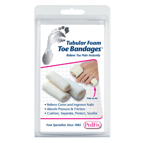 Tubular-Foam Toe Bandage  Pk/3 Large