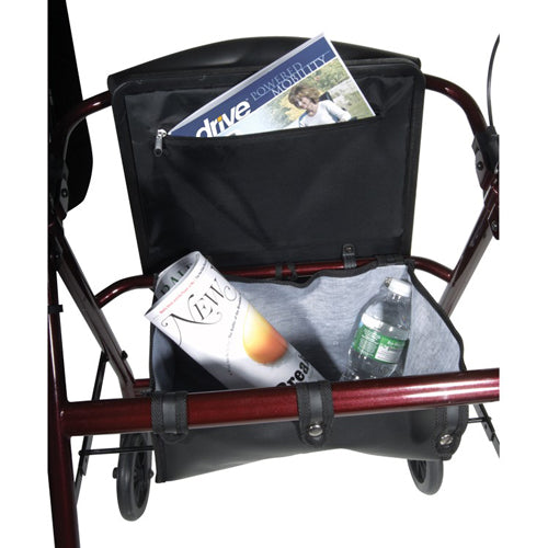 Rollator  Aluminum w/Fold-Up & Remov Back  Padded Seat Blue