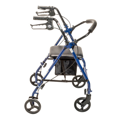 Rollator Steel Blue w/6  Whls Knocked-Down
