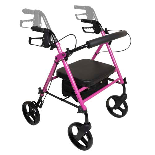 Rollator  Aluminum  Height Adjustable  Pink