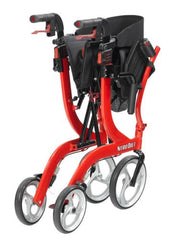 Nitro Duet Rollator  Red Transport Wheelchair  Red
