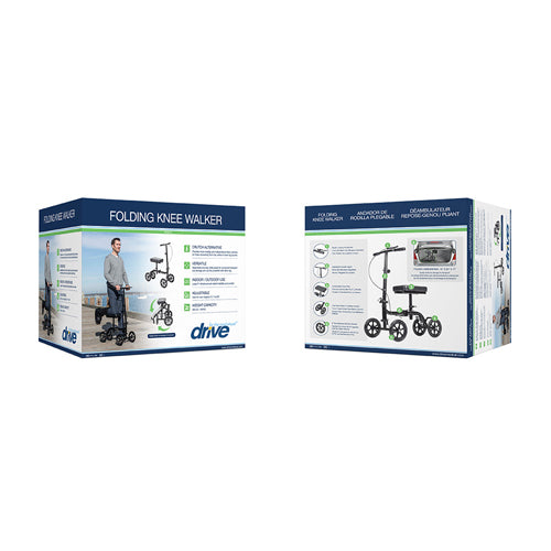 Economy Folding Knee Walker Retail Pack