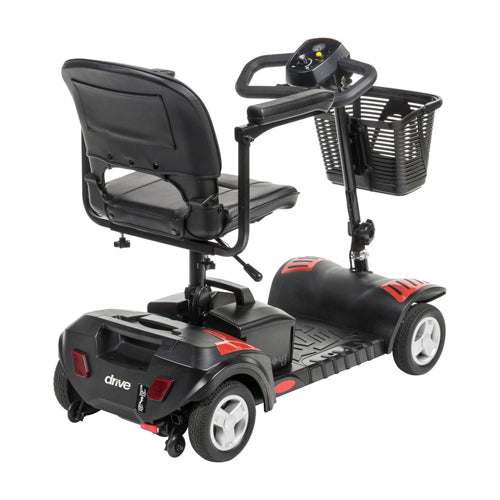 Scout 4 Compact Travel Scooter 4-Wheel  20AH Batt  Red/Blue