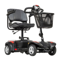 Scout 4 Compact Travel Scooter 4-Wheel  20AH Batt  Red/Blue