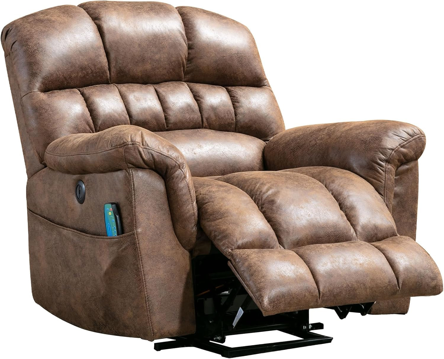 Power Lift Recliner with Massage & Heat � Brown