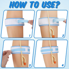 Catheter Leg Bag Holder, 2 X 23.6", 2000Ml (Pack of 4)