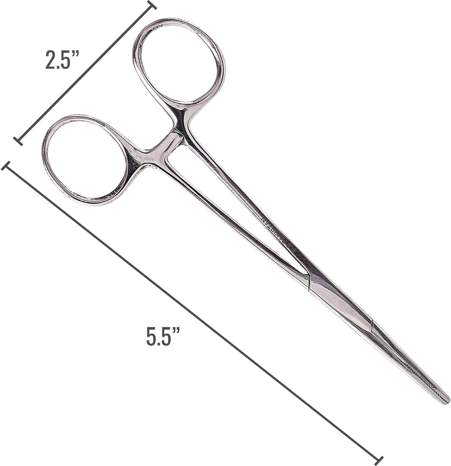 Kelly Forceps, Medical Forceps, Locking Forceps, Silver, 5.5"