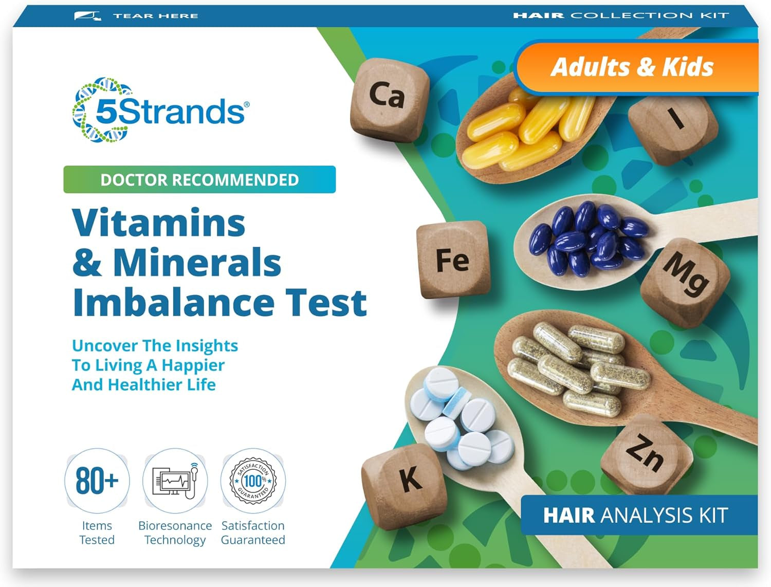 Nutrition Deficiency Test - 83 Nutrients, Hair Analysis - Size: One Test