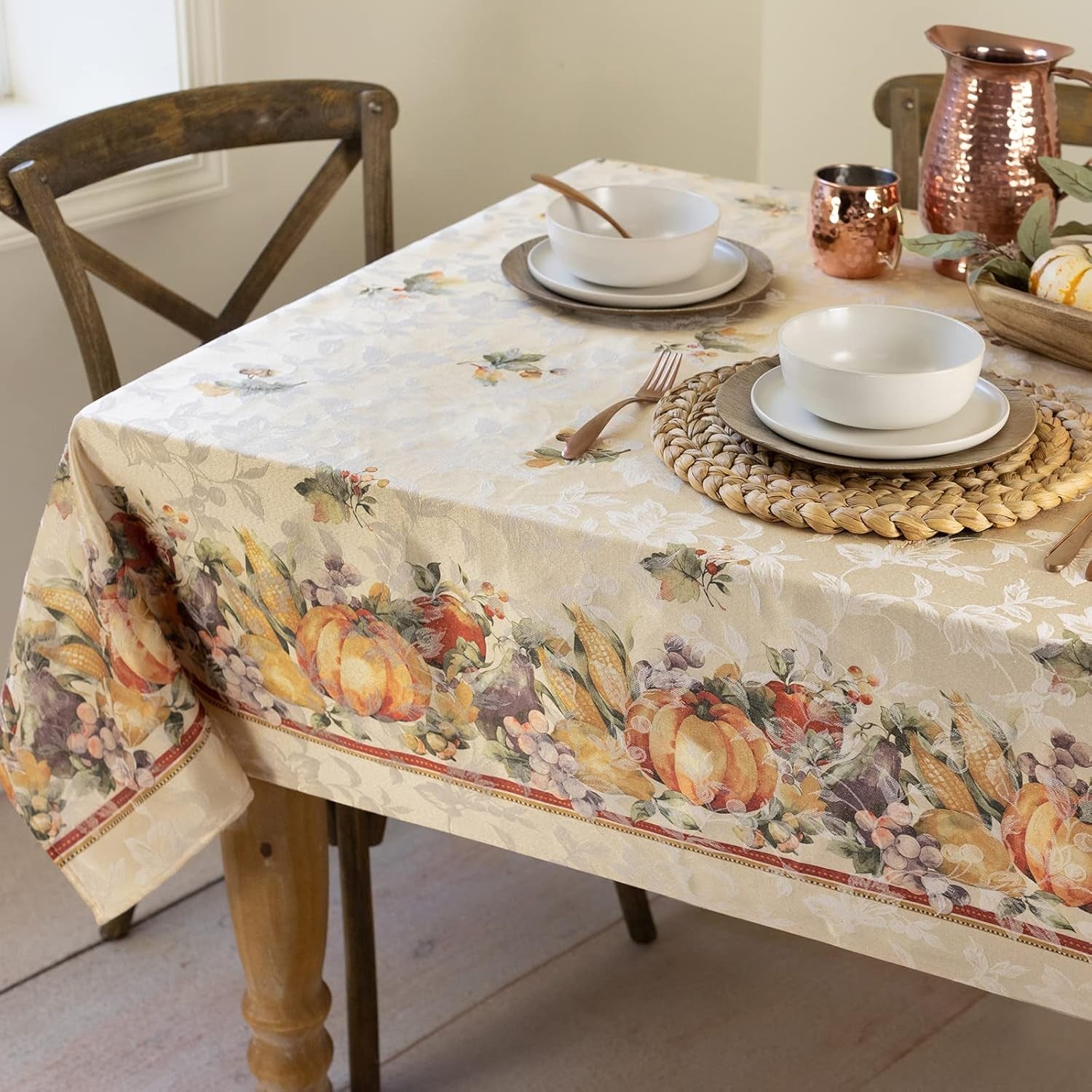 Printed Tablecloth � 52" X 70"