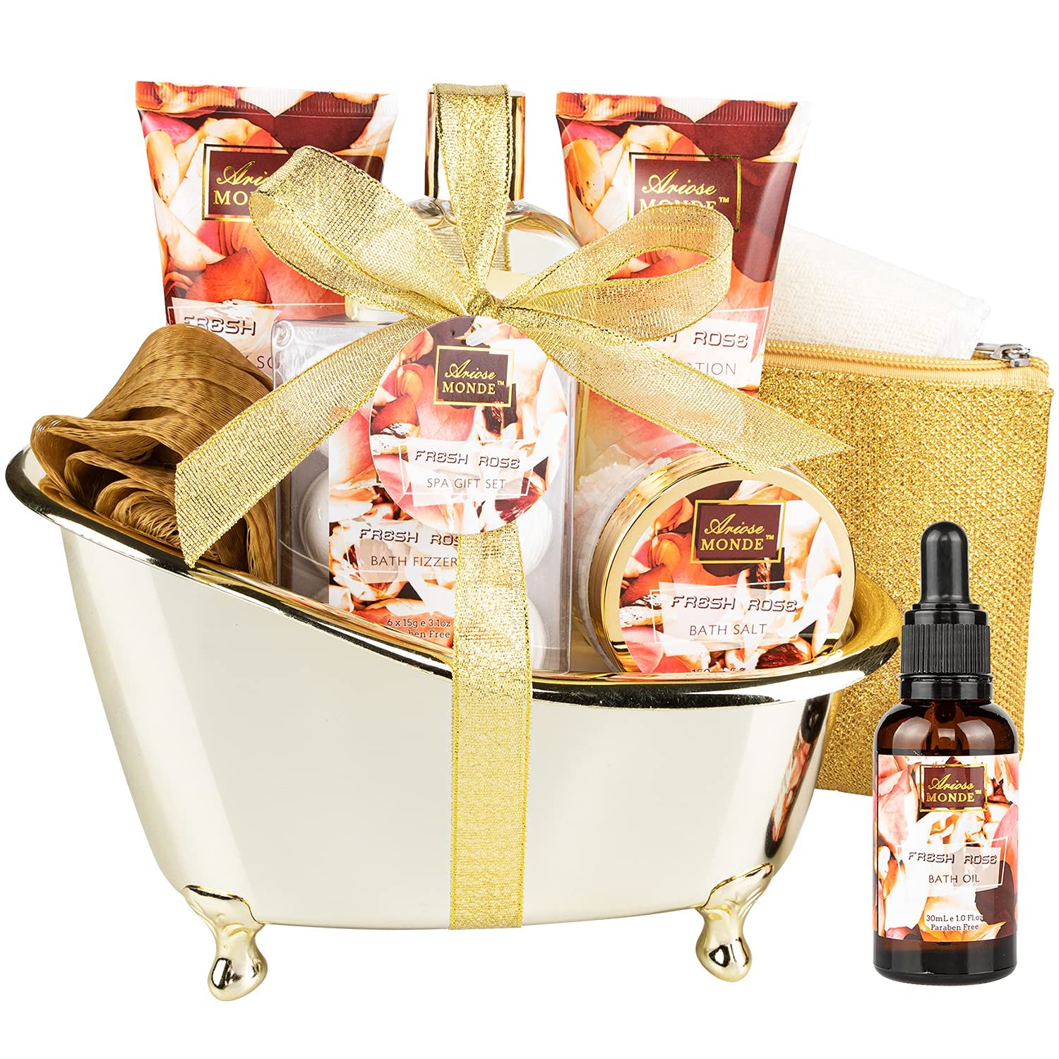 Honey Almond Luxury Bath Set � 15 Pieces