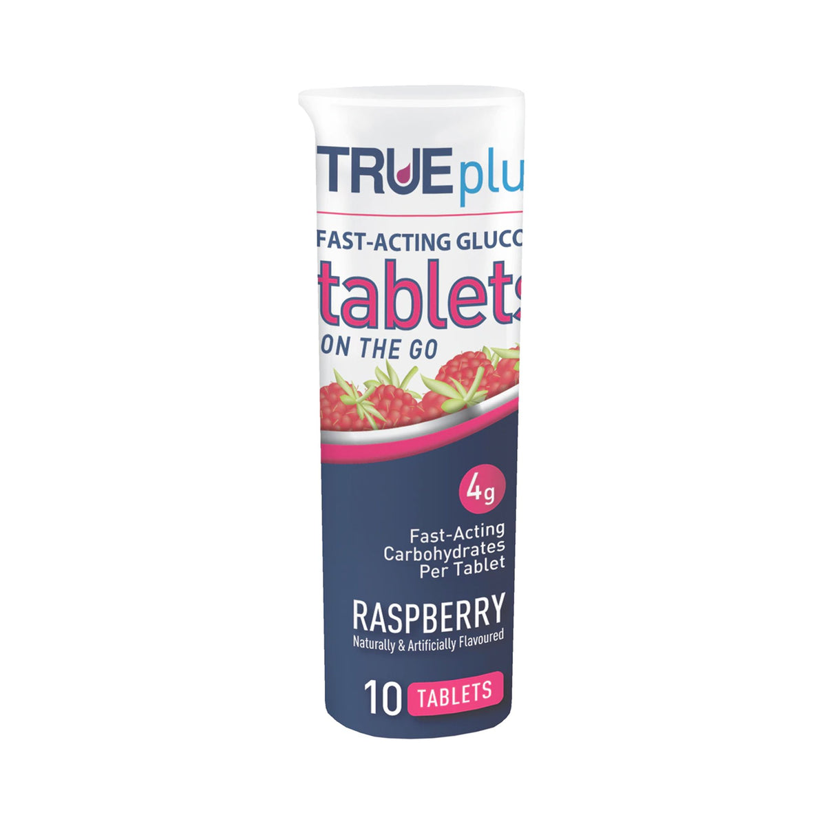 GLUCOSE, TAB TRUE PLUS 4GM RASPBERRY (10/BT 72BT/CS)