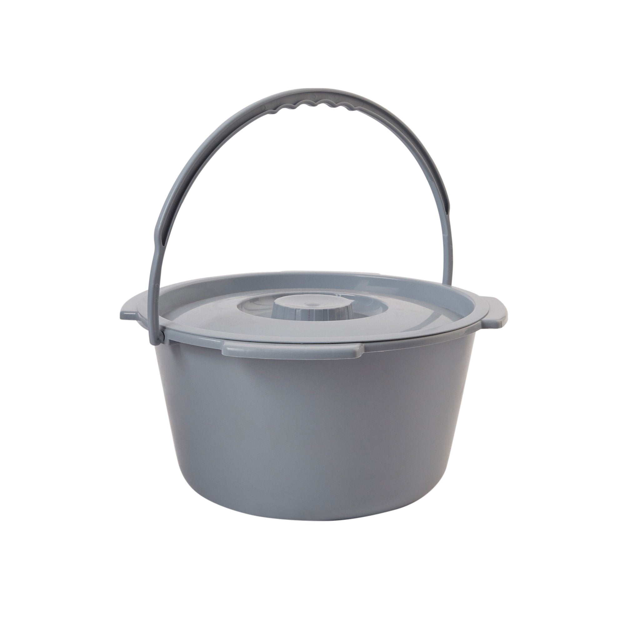 BUCKET, COMMODE W/PLAS HANDLE & CYR 7.5QT (12/CS)