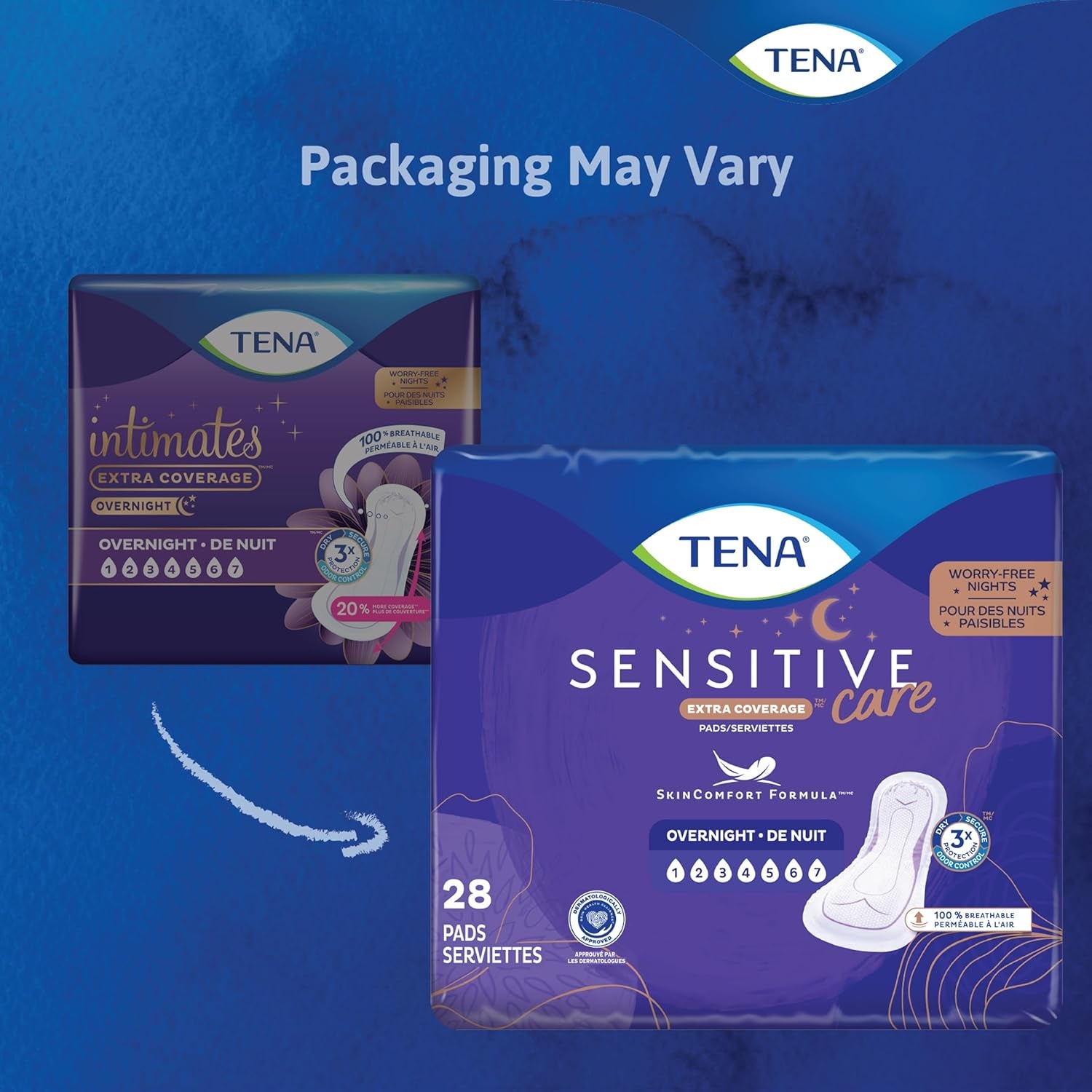 Incontinence Pads, Overnight Absorbency