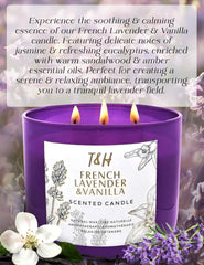 Lavender Vanilla Aromatherapy Candle � 3-Wick, 15.8 Oz