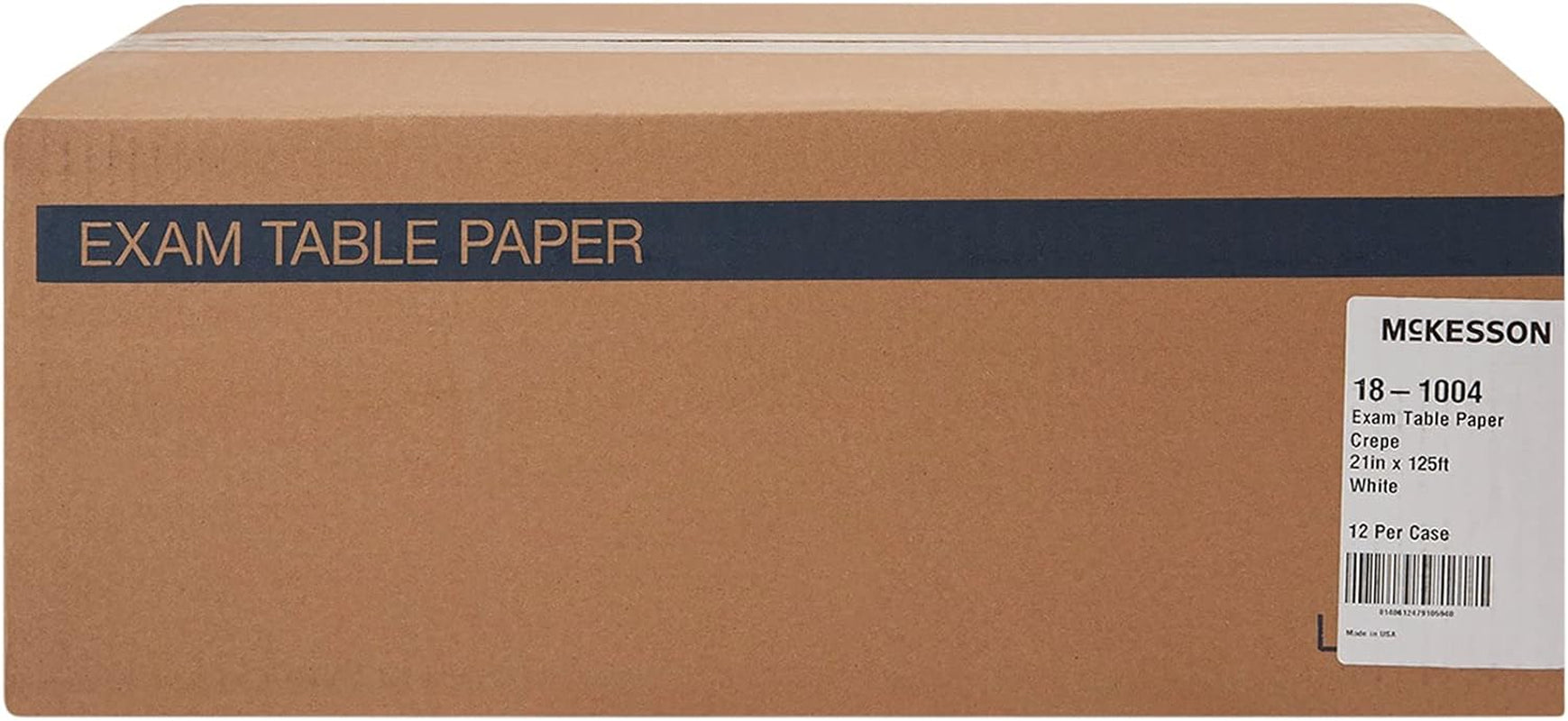 Exam Table Paper, Economy Crepe, White, 21 in X 125 Ft, 12 Count