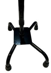 Quad Cane  Large Base  Black by Blue Jay Brand