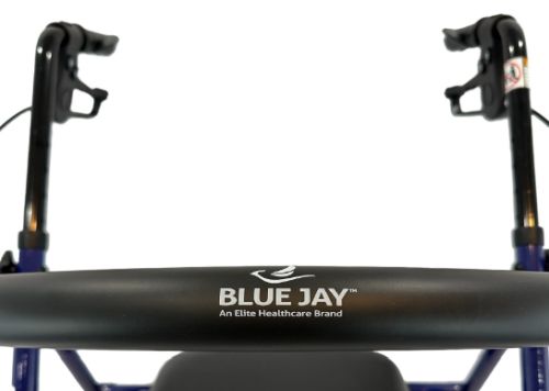 ROLL WITH ME Steel Rollator w/6  Wheels  K/D  Blue  Case/2