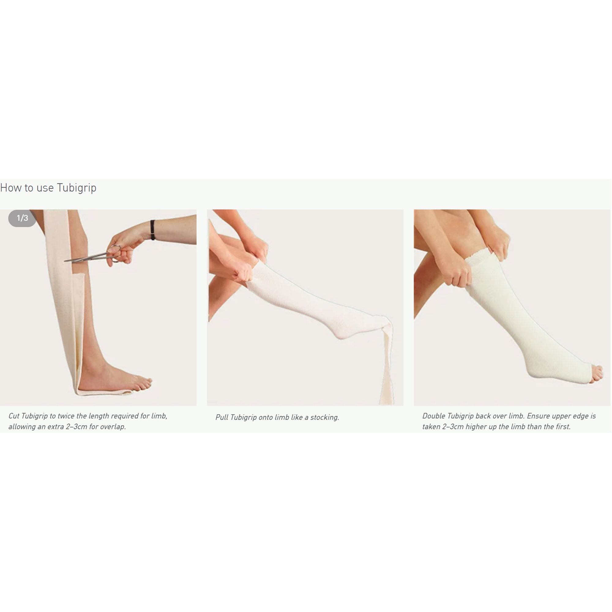 BANDAGE,TUBIGRIP LG ANKL/MED KNEE/SM THIGH SZE