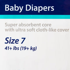 Unisex Baby Diaper Curity™ Size 7 Disposable Heavy Absorbency