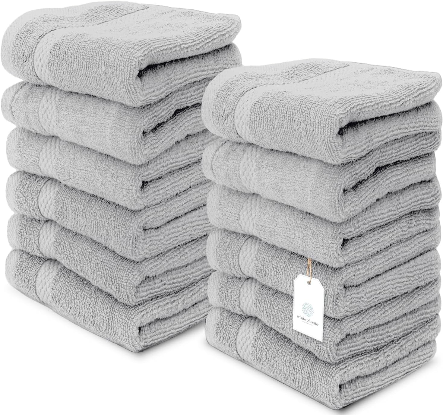 Luxury Cotton Washcloths � 12 Pieces