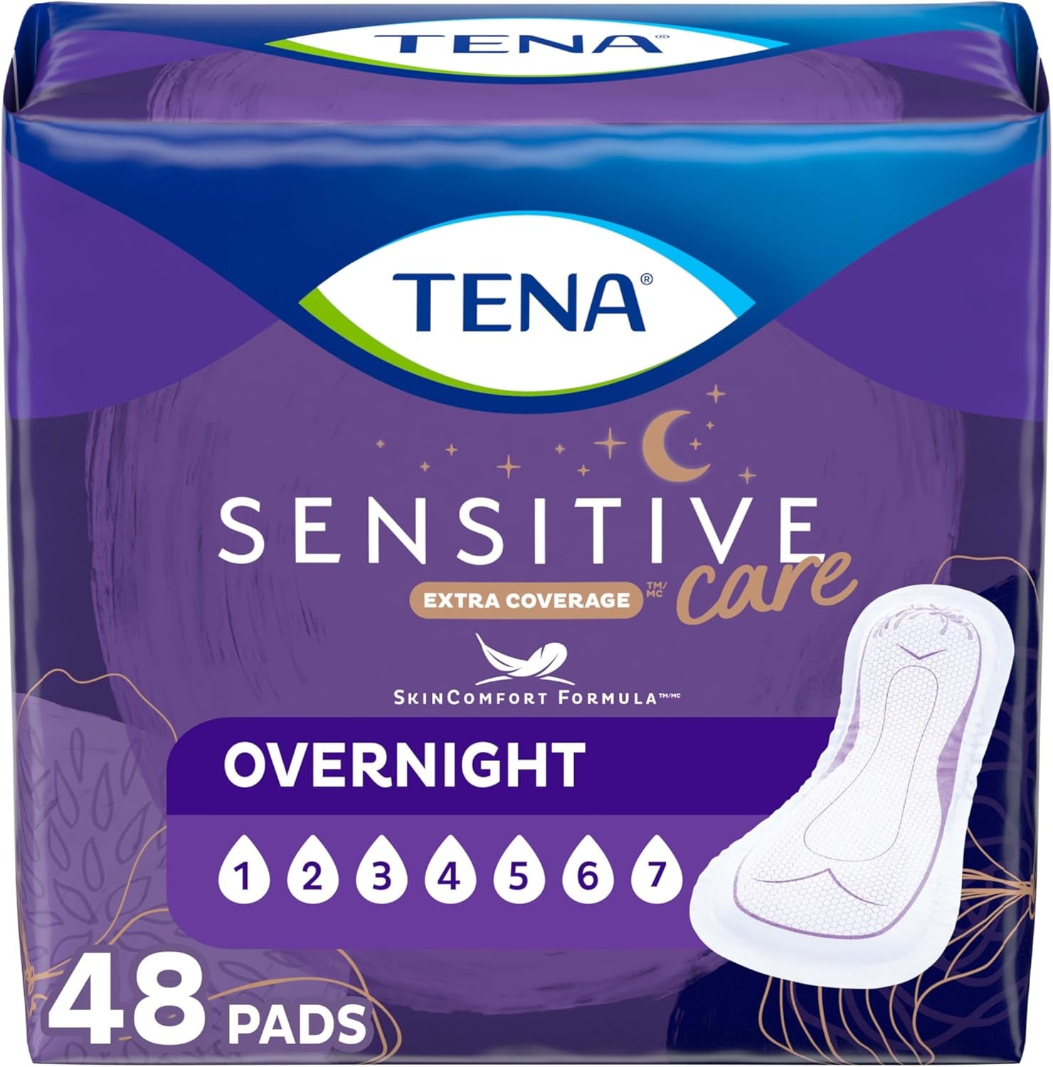 Incontinence Pads, Overnight Absorbency