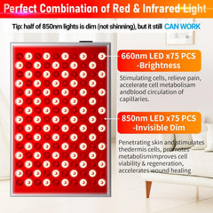 14. Red Light Therapy Lamp - 660Nm & 850Nm LED