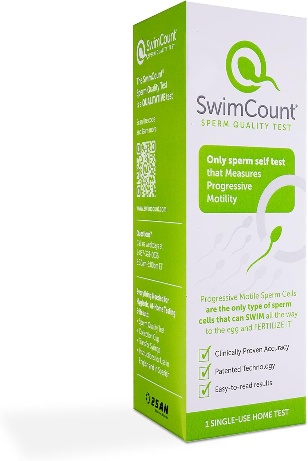 Swimcount Male Fertility Test - Sperm Health, At-Home - Size: One Kit