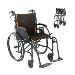 WHEELCHAIR, MANUAL LT WT 250LBCAPACITY 18"