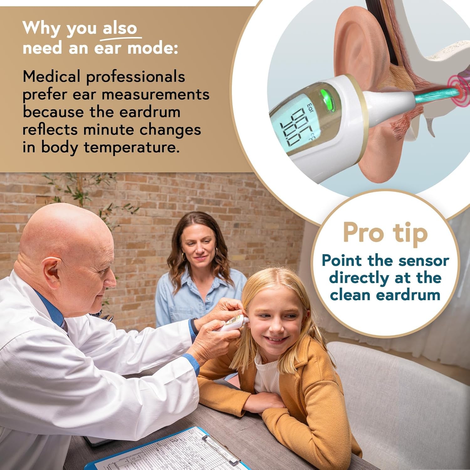 16. Iprov�N Forehead Thermometer - Non-Touch, Ear Function