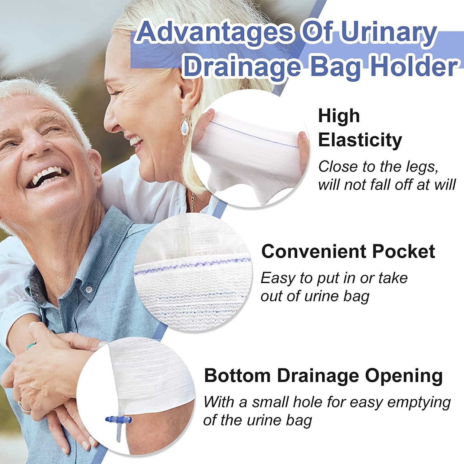 Catheter Leg Bag Holder, 2 Pack