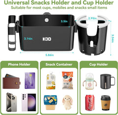 3-In-1 Stroller Tray with Phone & Drink Holder